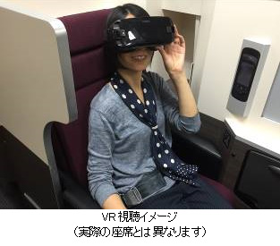 VR視聴イメージ (実際の座席とは異なります)