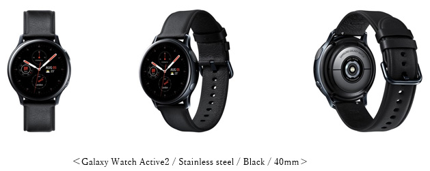 Galaxy Watch Active2/Stainless steel/Black/40mm