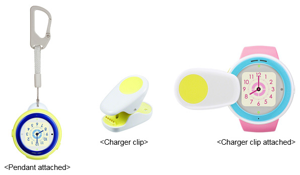 Pendant attached Charger clip Charger clip attached
