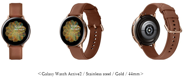 Galaxy Watch Active2/Stainless steel/Gold/44mm